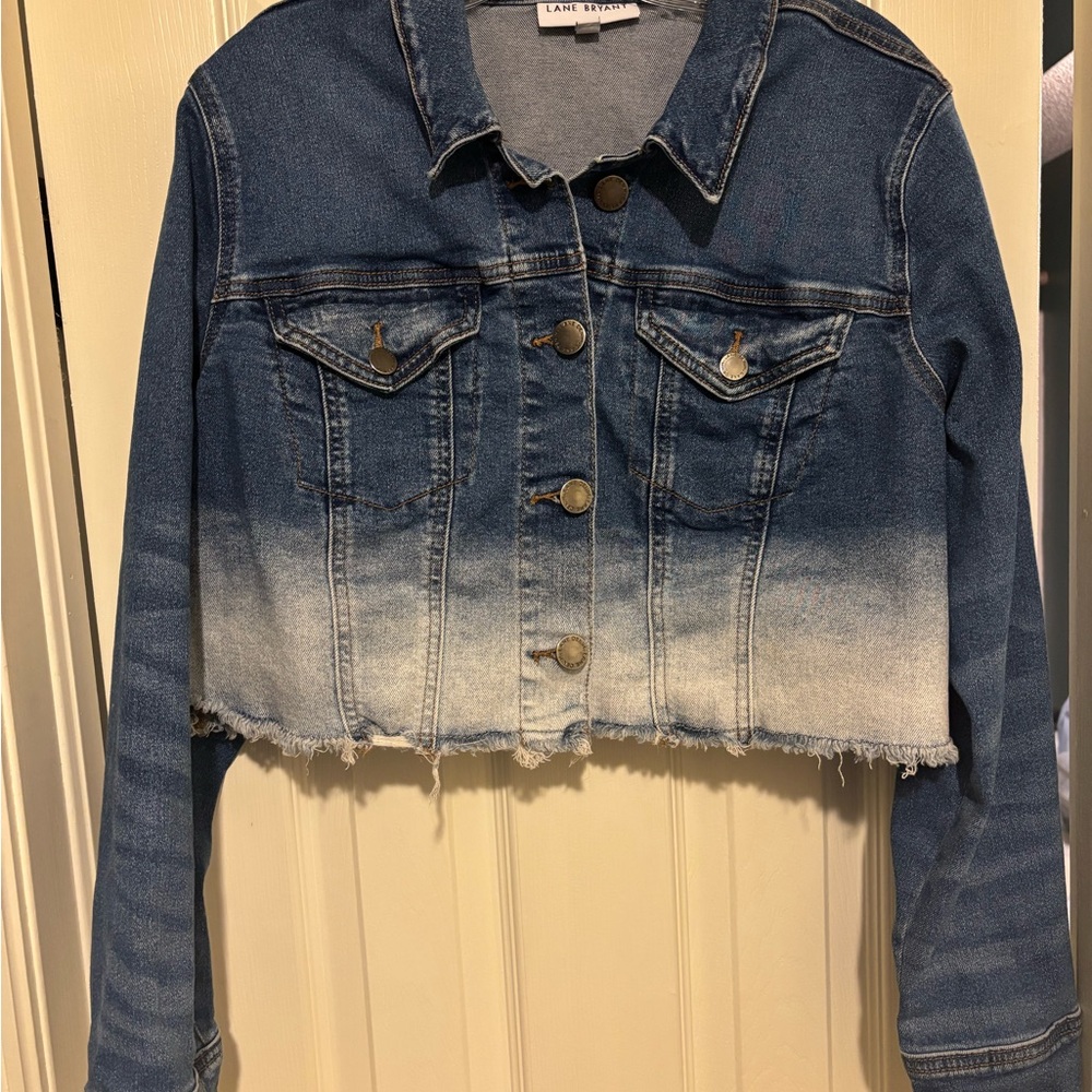 Lane Bryant Cropped Denim Jacket